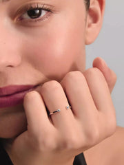 Pandora Era Lab-Grown Diamond Open Ring 0.07 ct TW, 14k white gold