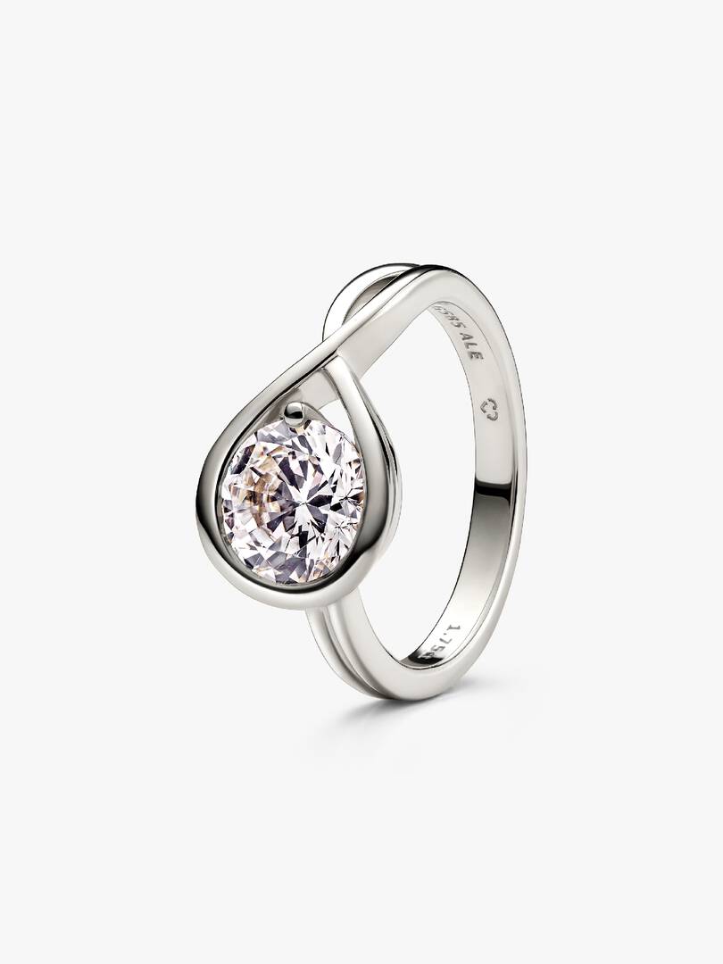 FINAL SALE - Pandora Infinite 14k White Gold Lab-grown Diamond Ring 1.75 ct TW, 14k white gold