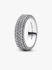 Pandora Timeless Pavé Triple-row Ring Sterling silver