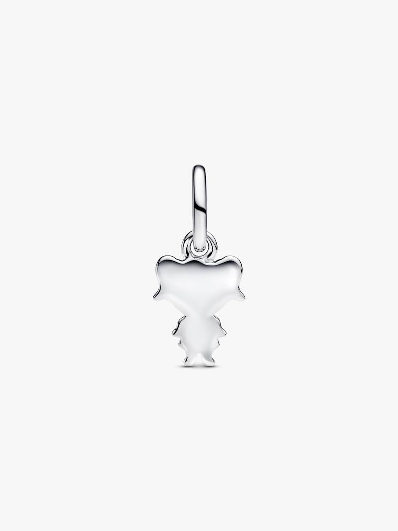 Happy Girl Dangle Charm Sterling silver, 14k gold plating