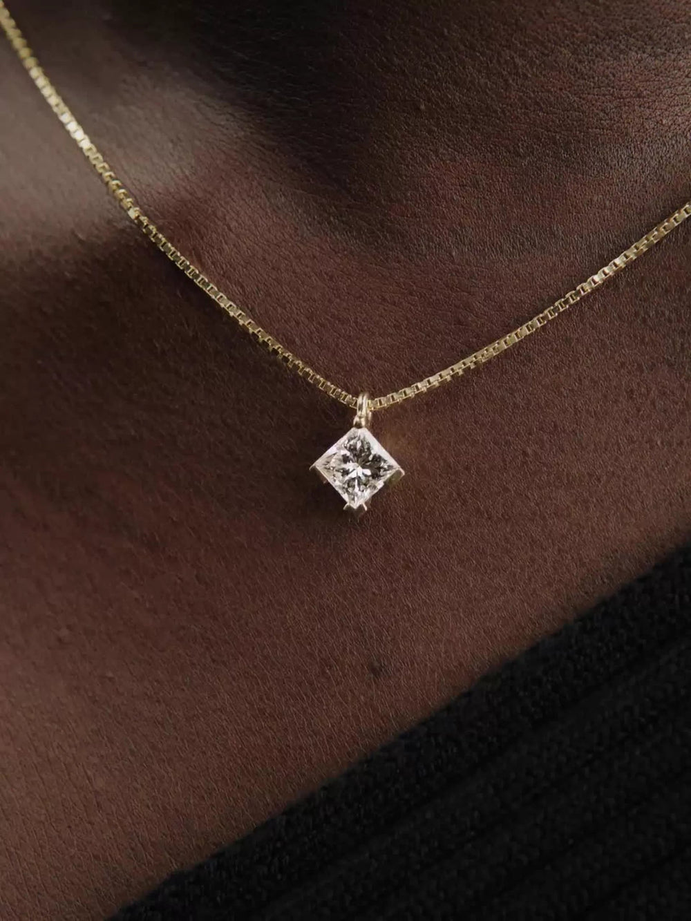 FINAL SALE - Pandora Nova 14k Gold Lab-grown Diamond Pendant Necklace 1.00 ct TW, 14k gold
