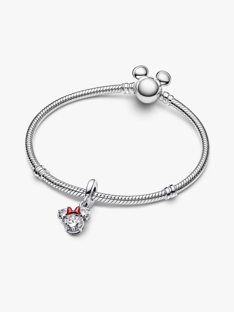 Disney Minnie Mouse Silhouette Dangle Charm Sterling silver
