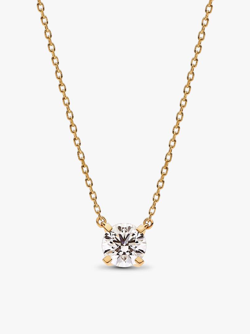 Pandora Era Lab-grown Diamond Pendant Necklace and Earring Set 2.00 carat tw 14k Gold 2 Quantity