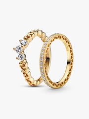 Regal Golden Tiara Ring Set 2 Quantity