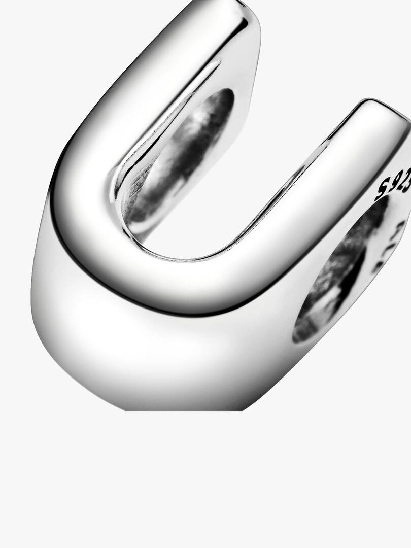 Letter U Alphabet Charm Sterling silver
