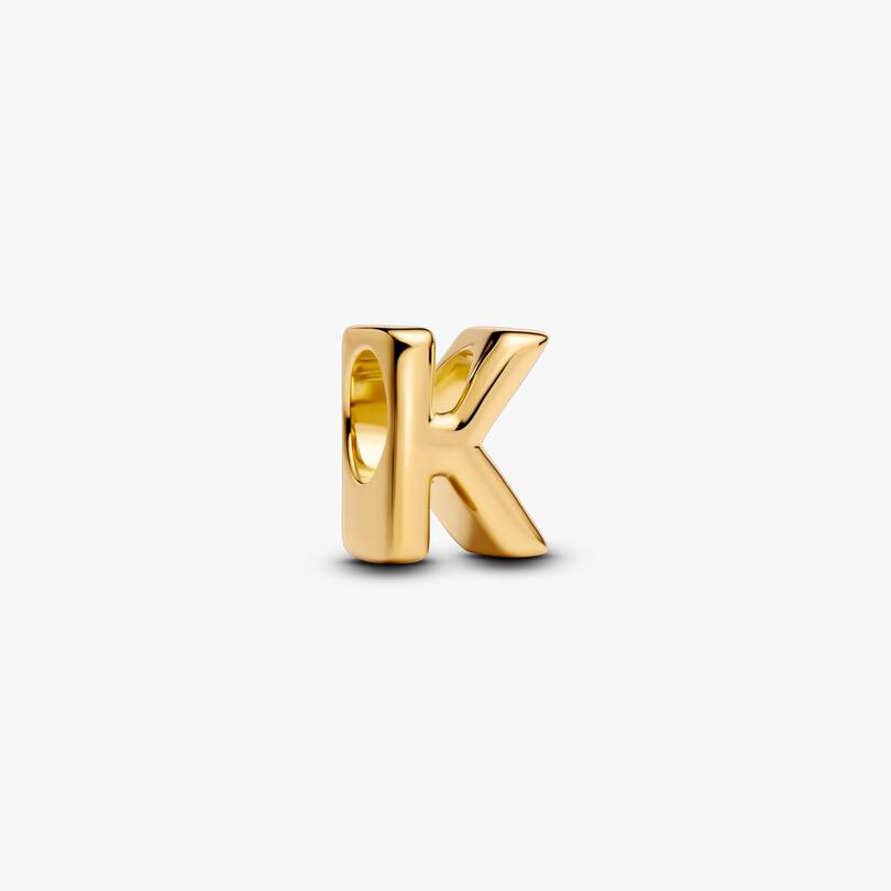 Letter K Charm Necklace 2 Quantity