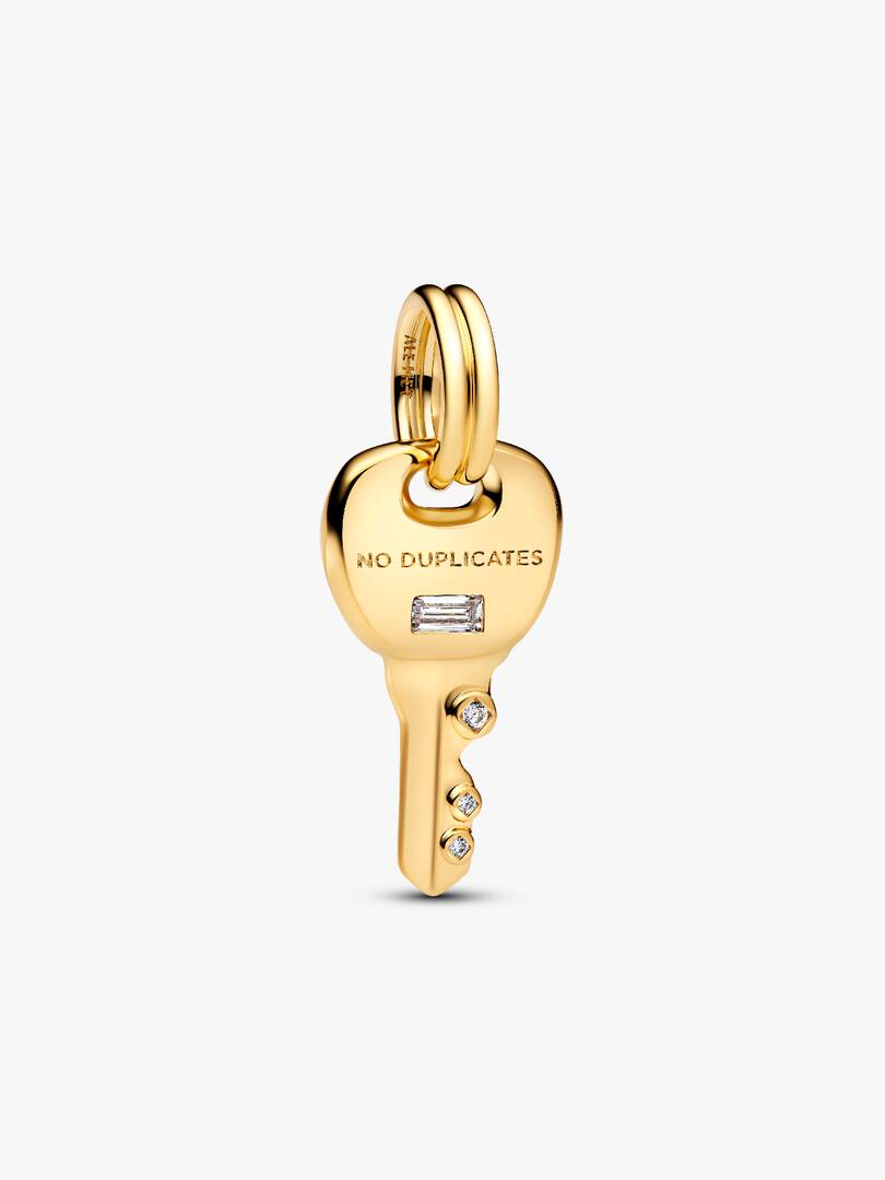 Key Dangle Charm 14k gold plating