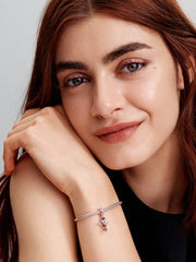 Minnie Mouse Ice Skating Dangle Charm Sterling silver