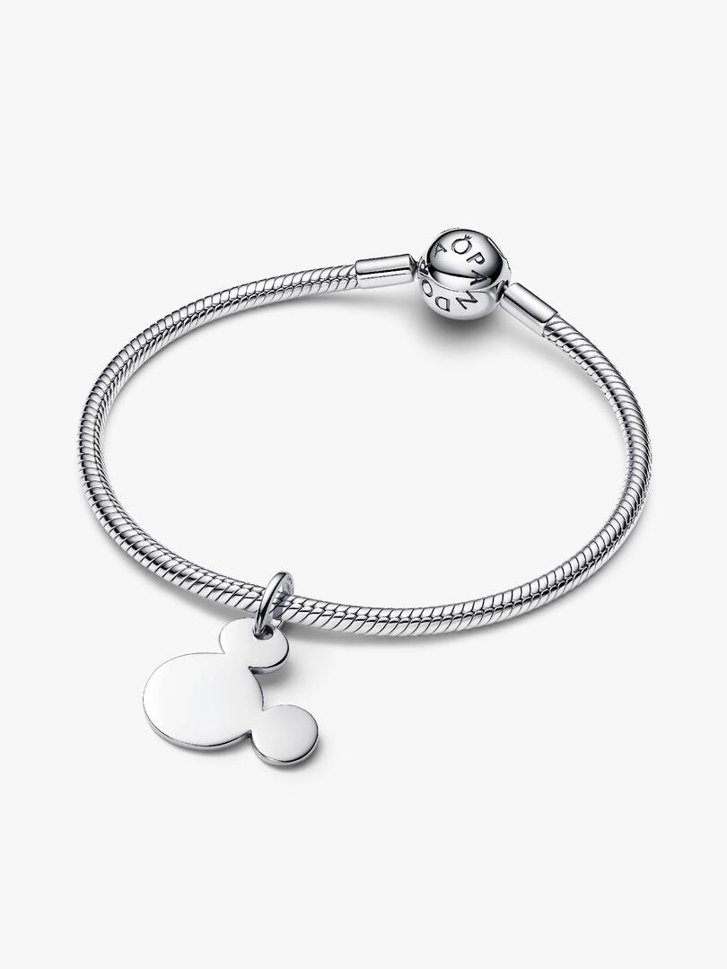 Disney Mickey Mouse Engravable Dangle Charm Sterling silver