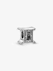 Sparkling Gemini Zodiac Charm Sterling silver