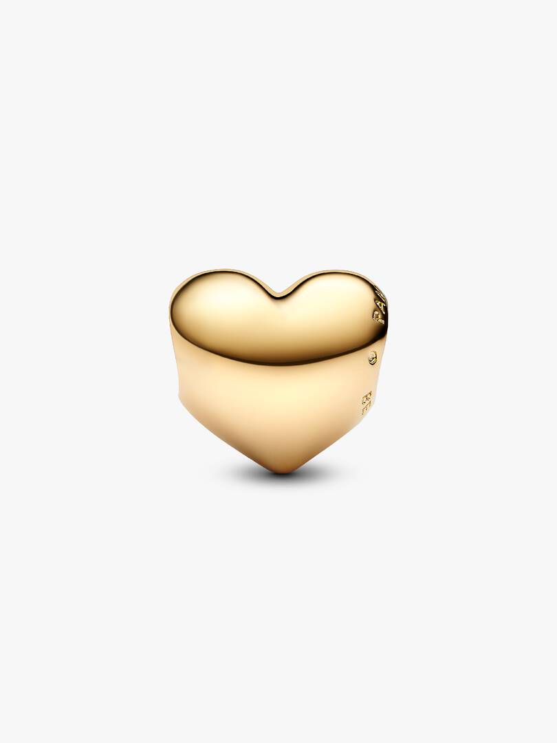 Be Love Engravable Heart Charm 14k gold plating