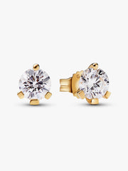 FINAL SALE - Pandora Nova 14k Gold Lab-grown Diamond Earrings 1.00 ct TW, 14k gold