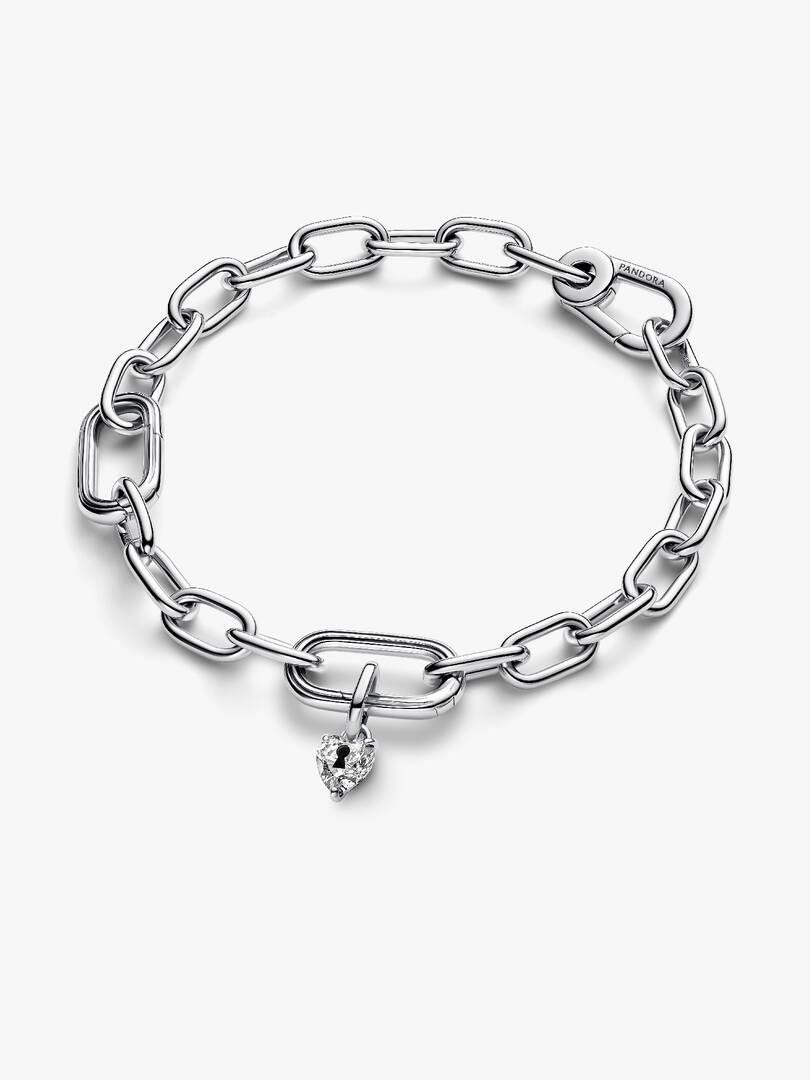 Pandora ME Keyhole Heart Mini Dangle Charm Sterling silver