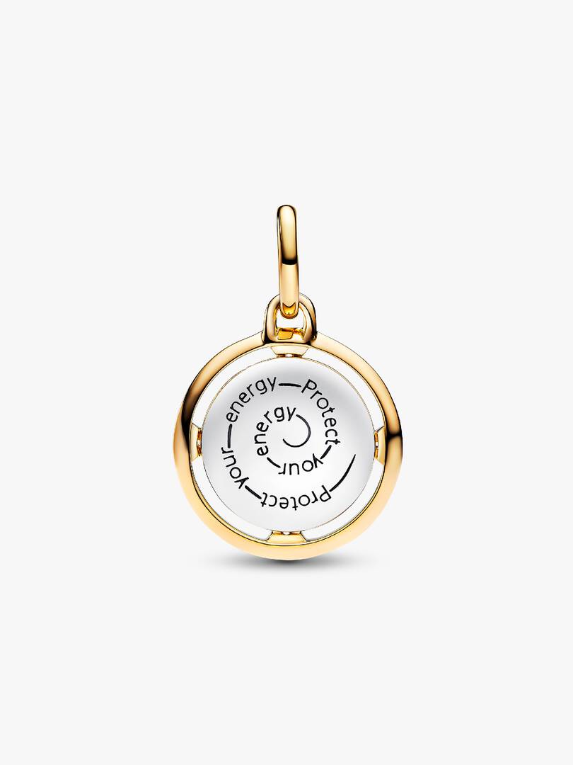 Bee Medallion Charm Sterling silver, 14k gold plating