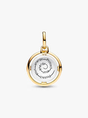 Bee Medallion Charm Sterling silver, 14k gold plating