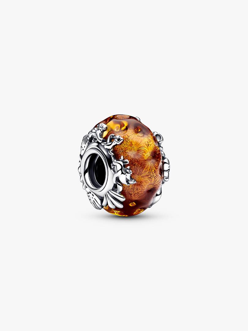 Disney The Lion King Murano Glass Charm Sterling silver