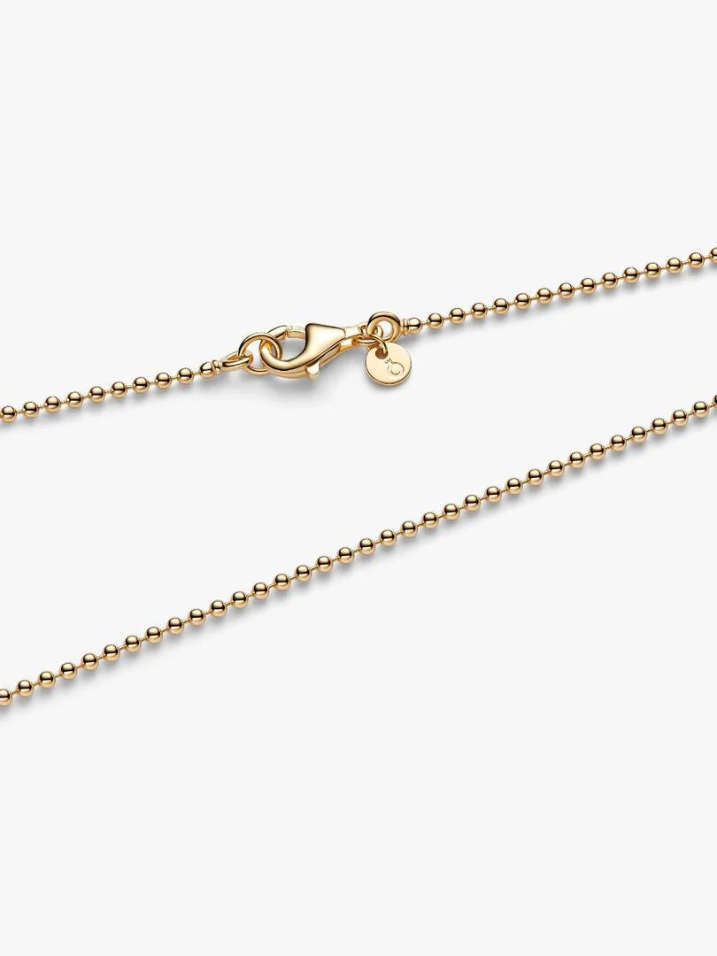 Pandora Era Bead Chain Necklace 14k gold