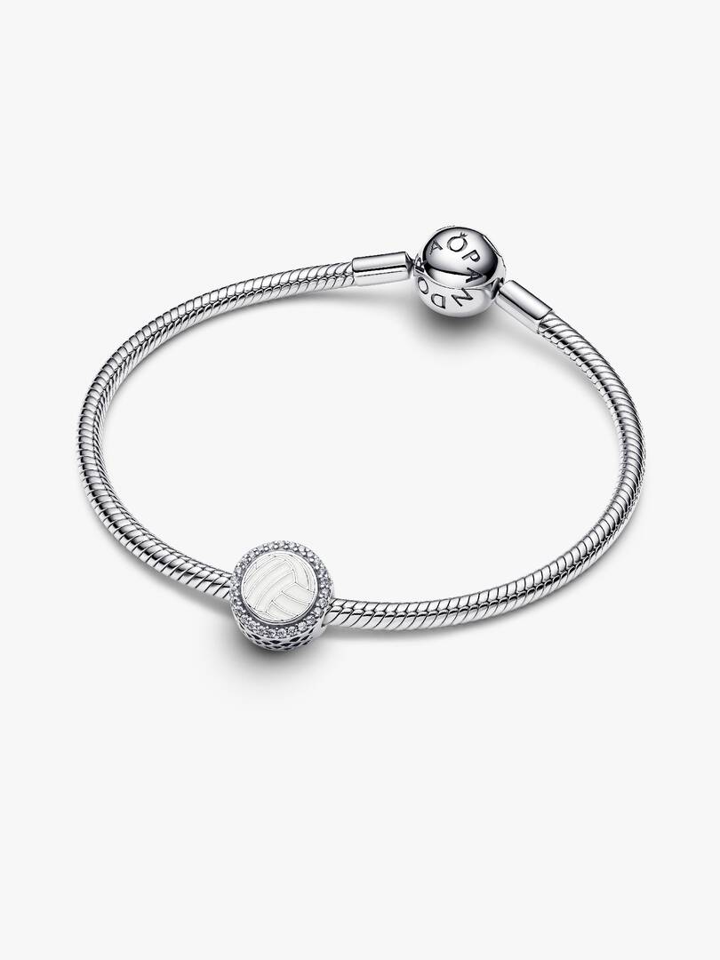 Engravable Volleyball Charm Sterling silver