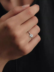 FINAL SALE - Pandora Nova 14k White Gold Lab-grown Diamond Ring 1.00 ct TW, 14k white gold