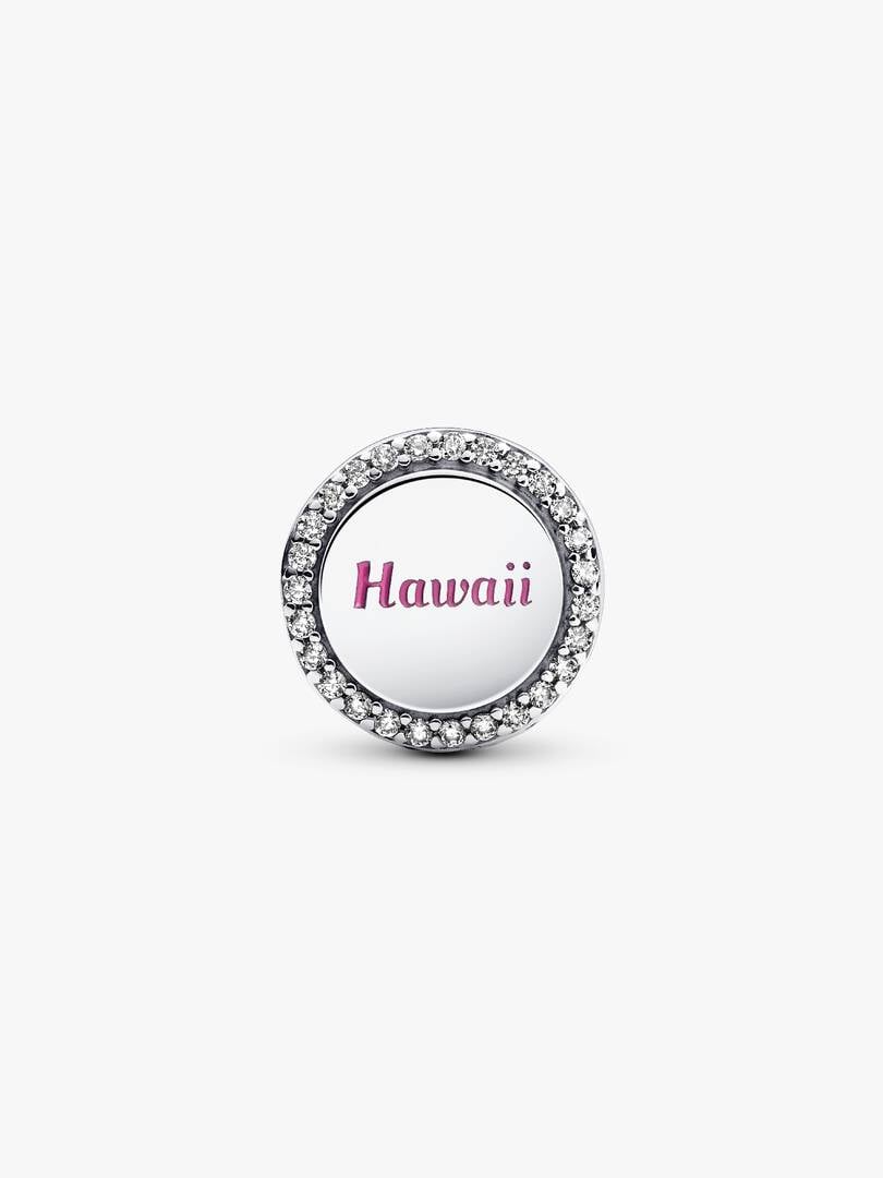 Hawaii Hibiscus Flower Charm Sterling silver