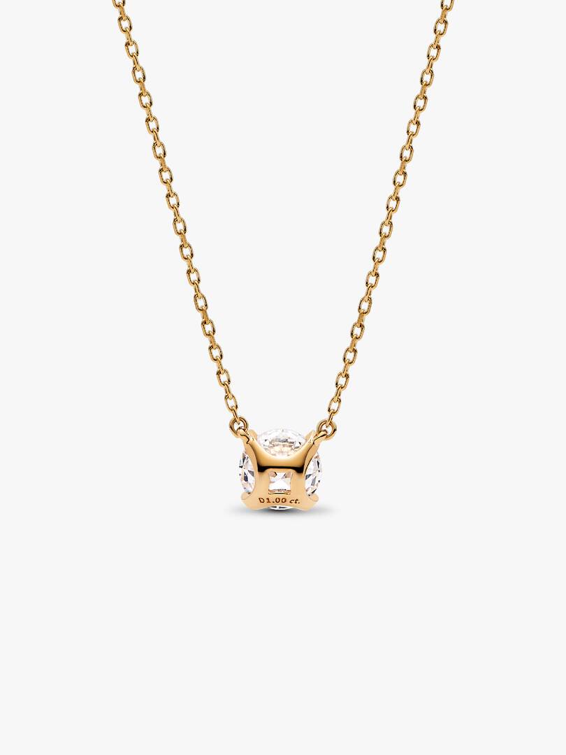 Pandora Era 14k Gold Lab-grown Diamond Pendant Necklace 1.00 ct TW, 14k gold