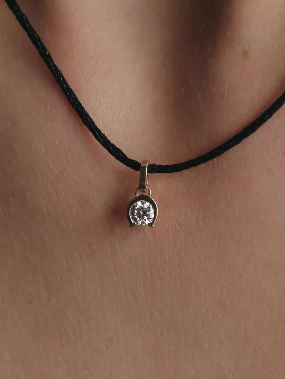 FINAL SALE - Pandora Talisman 14k Gold Lab-grown Diamond Horseshoe Pendant 0.25 ct TW, 14k gold