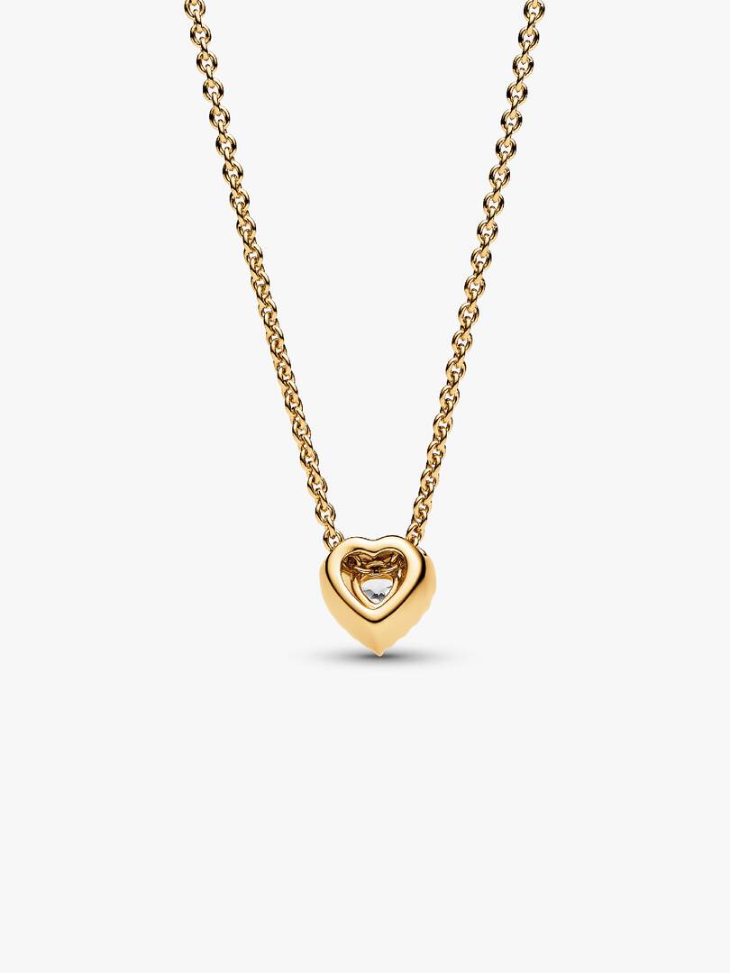 Sparkling Heart Collier Necklace 14k gold plating