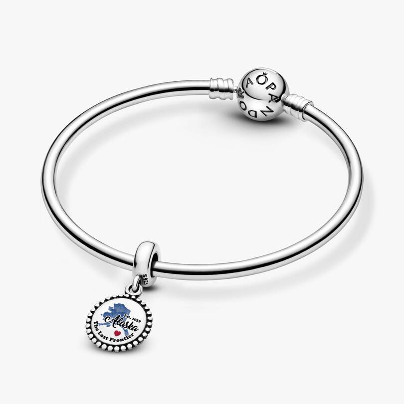 Alaska Map Dangle Charm
