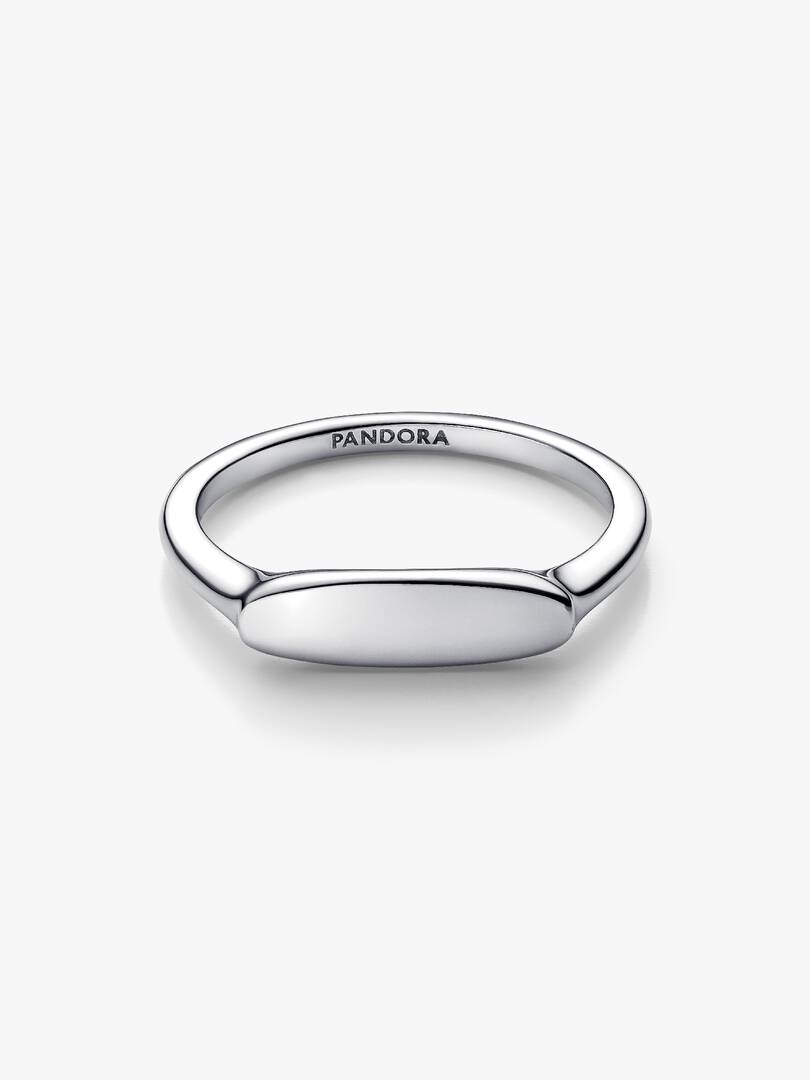 Engravable Bar Ring Sterling silver