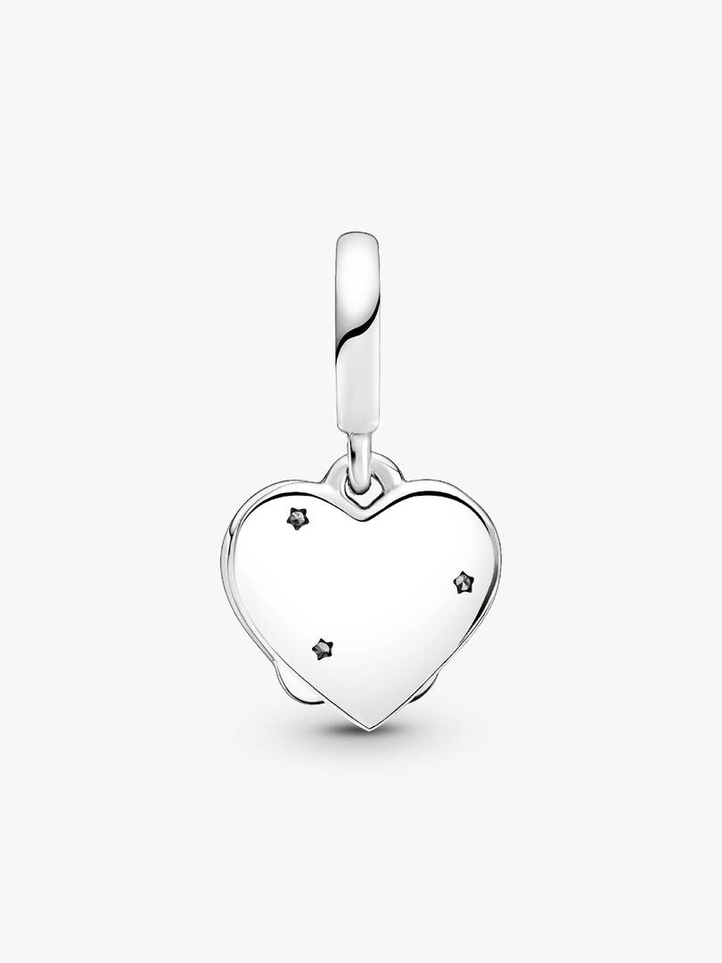 Cats & Hearts Dangle Charm Sterling silver