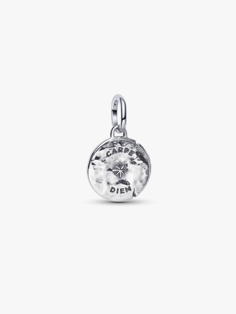 Skull Medallion Charm Sterling silver