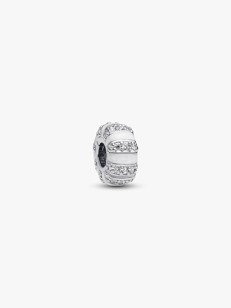 Stones & Enamel Clip Charm Sterling silver
