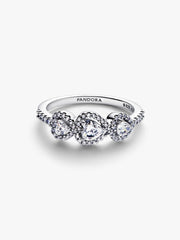 Halo Heart Trilogy Ring Sterling silver