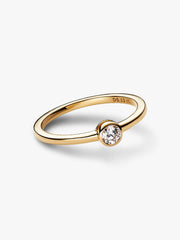 Pandora Era Bezel 14k Gold Lab-grown Diamond Ring 0.15 ct TW, 14k gold