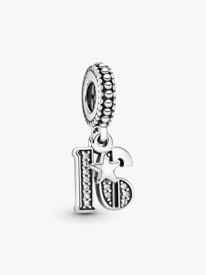 16th Celebration Charm Sterling silver
