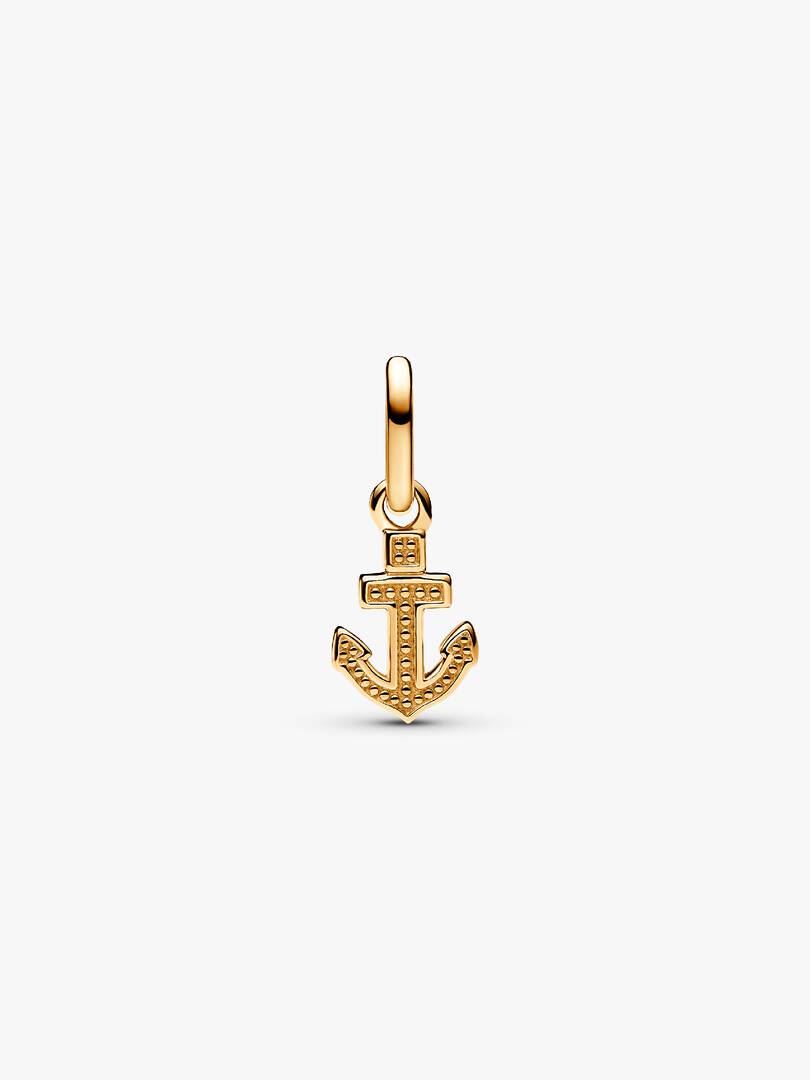 Anchor Mini Dangle Charm 14k gold plating