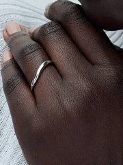 Organically Shaped Band Ring Sterling silver