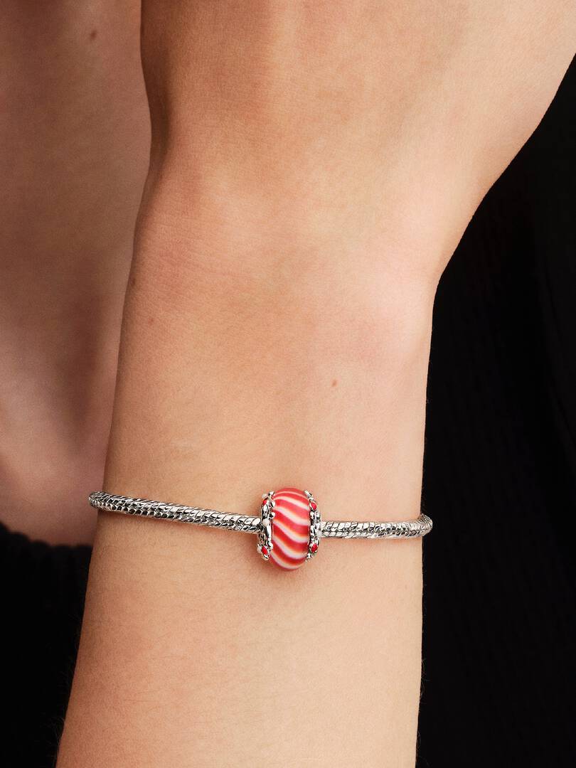 Candy Murano Glass Charm Sterling silver