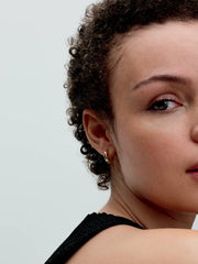 Round Open Hoop Earrings 14k gold plating
