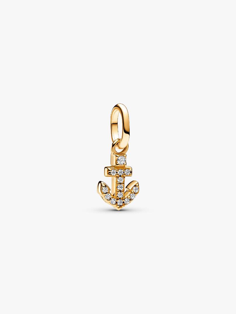 Anchor Mini Dangle Charm 14k gold plating