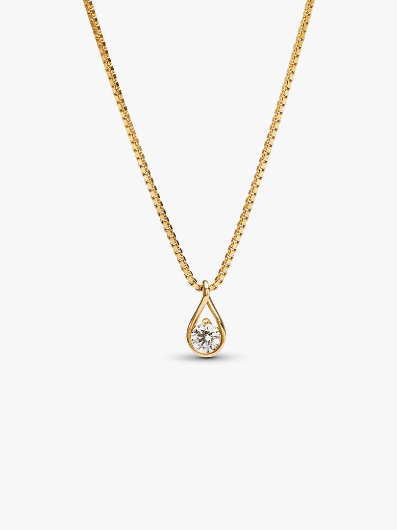 Pandora Infinite 14k Gold Lab-grown Diamond Pendant Necklace 0.25 ct TW, 14k gold