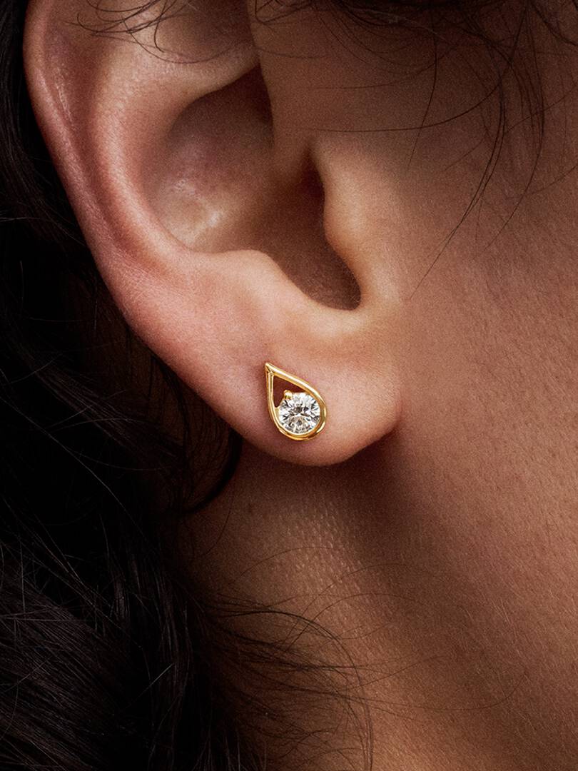 Pandora Infinite 14k Gold Lab-grown Diamond Earrings 0.50 ct TW, 14k gold