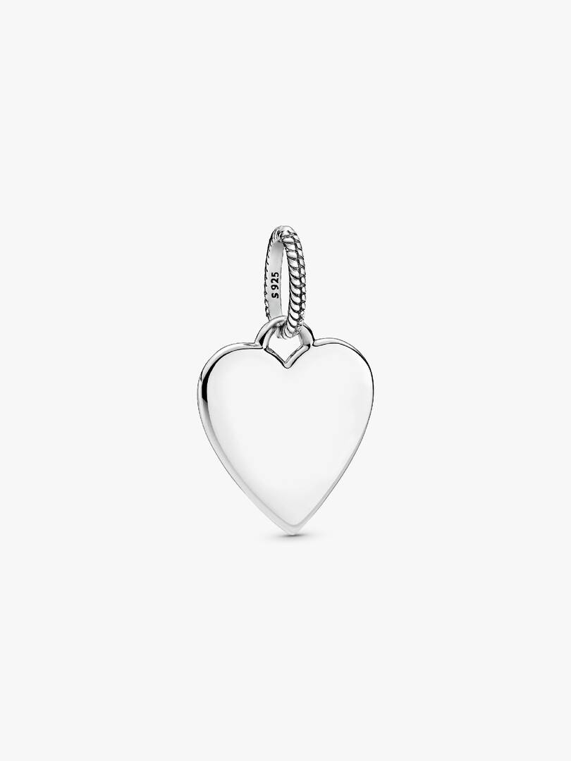 Engravable Heart Tag Pendant Sterling silver