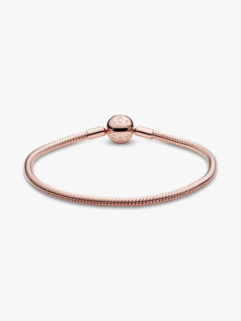 Moments Snake Chain Bracelet 14k rose gold plating