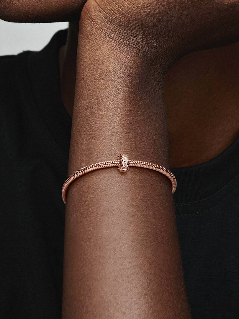 Studded Clip Charm 14k rose gold plating
