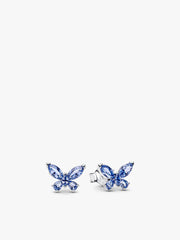 Winter Blue Butterfly Necklace and Earring Set 2 Quantity