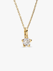 FINAL SALE - Pandora Talisman 14k Gold Lab-grown Diamond Star Pendant 0.75 ct TW, 14k gold