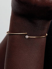 FINAL SALE - Pandora Nova 14k Gold Lab-grown Diamond Open Bangle 0.25 ct TW, 14k gold