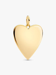 Engravable Oversized Heart Tag Pendant Necklace 2 Quantity