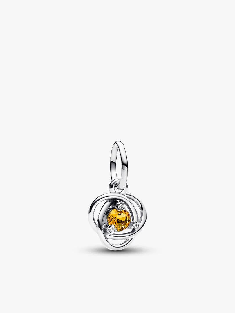 November Eternity Circle Dangle Charm Bracelet Set 2 Quantity
